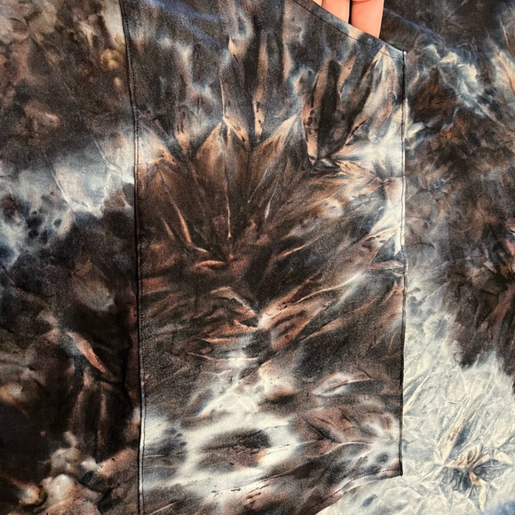 NWT Coco + Carmen Tie Dye Short Sleeve Hooded Dress With Pockets - Picture 5 of 9